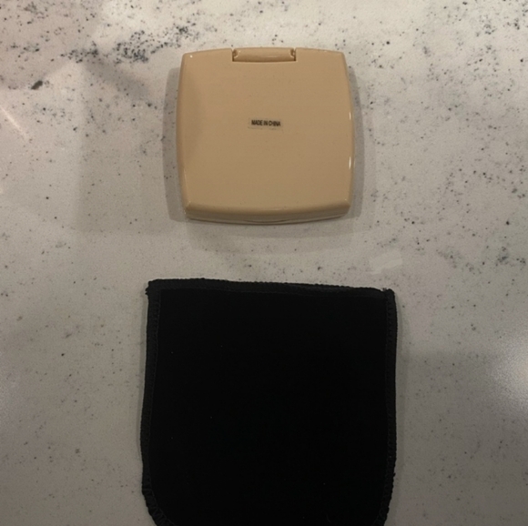 NEW CHLOE Beige & Black Double Mirror With Velvet Cover - Picture 4 of 4